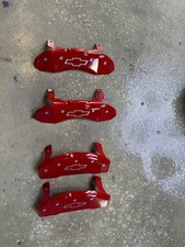 MGP Caliper Covers 14252SBOWRD Disc Brake Caliper Cover NEW RED CUSTOM CHEVY picture