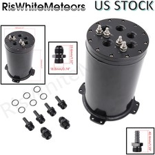 For Walbro For Single / 2.6L Dual 39-40mm Pumps Fuel Surge Tank 8AN Ports 2.8L picture