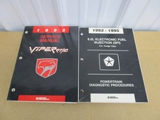 1995 Dodge Viper RT/10 roadster service shop wiring electrical manual ORIGINAL picture