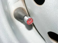 MG TIRE VALVE CAPS. Highest Quality MGA MGB MGTC MGTD MGTF MGBGT (DIY paint). picture