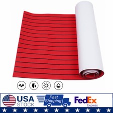 Premium Yacht Sea Deck EVA Foam Flooring  Bevel Boat Teak Decking Sheet Mat Red picture