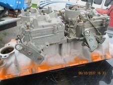 OEM 1962 -65 Chevy 409 Dual Quad Carbs/ 3361S= 3362S,W/Manifold.BUY it NOW/OFFER picture