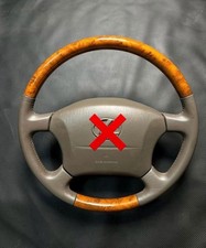 LEXUS LX470 Fit 98-2002 Model Wooden Grain Leather Stitched OEM Steering wheel picture