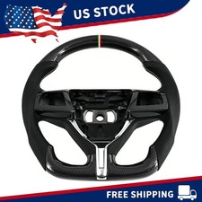 Real Carbon Fiber Steering Wheel For 13-24 Maserati Levante Ghibli Quattroporte picture