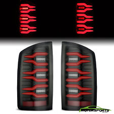 Fit 02-06 Dodge Ram 1500/03-06 Dodge Ram 2500/3500 LED Tail Lights Black Red picture