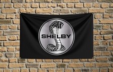 Ford Shelby Racing Black Flag 3x5 FT Cobra SVT Car for Garage Workshop Cave picture