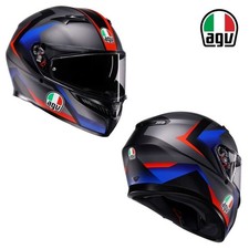 AGV K3 Striga Full Face Street Motorcycle Riding Matte Black/Blue/Red Helmet picture