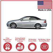 Fits Mercedes CLK W209 2004-2009 Convertible Soft Top Replacement Black Canvas picture