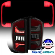 For 2007-2008 Dodge Ram 1500 2500 Full LED Black/Smoke Tail Lights + Brake Lamps picture