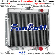 CC340 4 Row Aluminum Radiator For 1967-1970 Ford Mustang Mercury Cougar Falcon picture