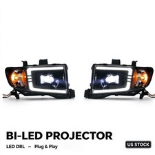 For 2006-2014 Honda Ridgeline Headlights Assembly BI-LED Projector LED DRL picture