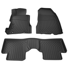 Black Waterproof Floor Mats Liner for Honda Civic Coupe 2-Door 2006-2011 TPE picture