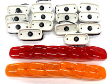 14 Pack Amber And Red Marker/ Clearance Light RV Trailer Truck Camper Motorhome picture