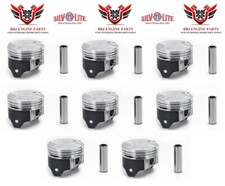 8 Silvolite Flat Top 4.00 STD Size Pistons for 1970-1972 Ford 351C Cleveland picture