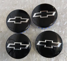 NEW 4x Gloss Black Center Caps 83mm 3.25