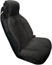 Eurow Genuine Australian Sheepskin Sideless Seat Cover, Ultra-Dense Real gray picture