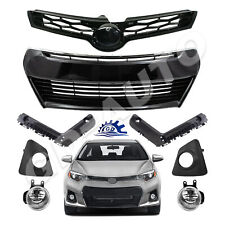 For Corolla S 2014-2016 Front Upper Lower Grille Grill Fog lights Bumper Bracket picture