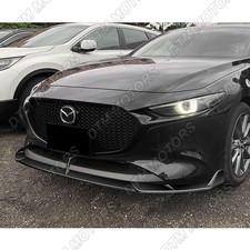 For 19-26 Mazda 3 Hatchback 5DR MS-Style Painted Black Front Bumper Lip Body Kit picture