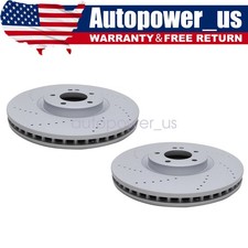 4634210500 Pair of Front Brake Discs Rotors for 19-23 Mercedes Benz G63 463 picture