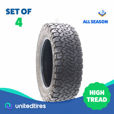 Set of (4) Used LT 265/60R18 BFGoodrich All-Terrain T/A KO2 119/116S - 9-11/32 picture
