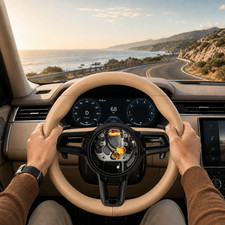 Beige NAPA Leather Steering Wheel For Porsche 911 Macan GT3 Carrera Turbo 04-13 picture