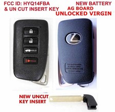 ORIGINAL Lexus OEM UNLOCKED SMART VIRGIN Remote NEW UNCUT Key HYQ14FBA AG BOARD picture
