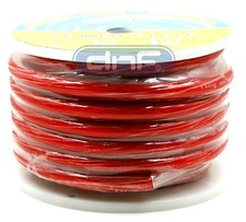 0 Gauge  25 Feet Red Amplifier Power/Ground Wire 0 Gauge  AMP Wire Cable picture