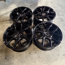 Used 17x9 Vors TR88 5x114.3 30 73.1 Black Wheels set-4 picture