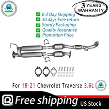 Rear Catalytic + Resonator For 18-21 Chevrolet Traverse 3.6L Fast Shipping New picture
