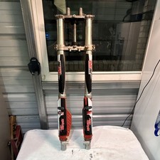 2002 Honda CR80 CR 80 OEM Forks Triple Clamp Complete Set Front End Used picture