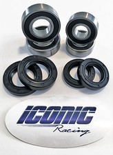 89-95 Yamaha Moto-4 250 Moto-4 350 BOTH Front Wheel Bearing & Seal Kits  picture