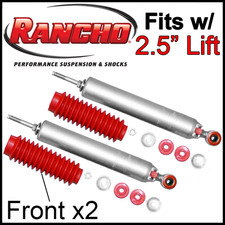 Rancho RS9000XL Front Shock Absorbers fit 2011-25 Ram 2500 3500 4WD w/2.5