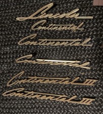 Vintage Lincoln Continental Script Emblem Collection -Complete-Mark III Included picture