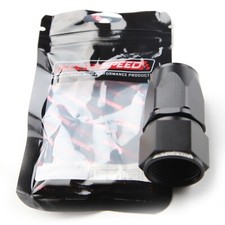 ADLERSPEED AN12 -12AN Straight Swivel Hose End Oil Fuel Gas Line Adaptor Black picture