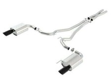 Borla 140590BC S-Type Cat-Back Exhaust Black Chrome Tips for 15-17 Ford Mustang picture