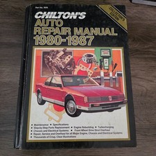 Chilton Auto Repair Manual 1980-1987 Collector's Edition Hardback Garage 7670 picture