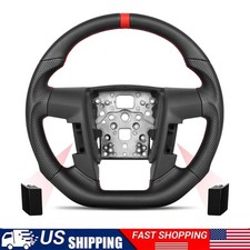Full Leather Sport Steering Wheel Fit 2009-2014 Ford F150 Raptor No Heated picture