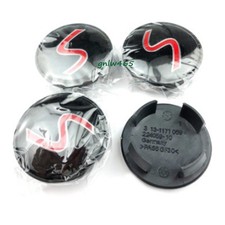 4X 54MM S Sign Car Wheel Center Cap Hub caps for MINI Cooper S R50 R52 R53 R56 picture