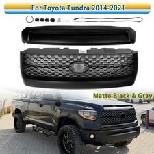 For Toyota Tundra 14-21 Front Grille TRD Style & Hood Bulge Molding Matte Black picture