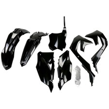 UFO Plastic Kit Set Complete Black KX250F & X 2021-2024 KX450F & X 2019-2023 picture