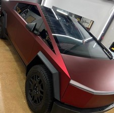 Cybertruck DIY PreCut Paint Protection Film PPF Vinyl Wrap Color Satin Dark Red picture