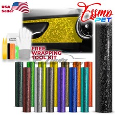 PET Damascus Steel Forged Carbon Fiber Satin Car Vinyl Wrap Film Sticker Sheet picture
