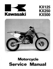 1988-2004 Kawasaki KX125 KX250 KX500 Service Shop Repair Manual picture
