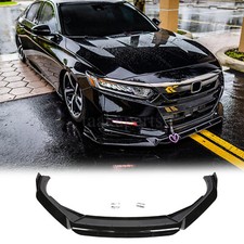 Glossy Black Front Bumper Lip Splitter Spoiler For Honda Accord Sport 18-20 picture