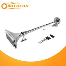 150dB Super Loud Air Horn 74cm Single Trumpet Kit For Car Truck 12V-24V Chrome picture