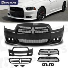 Front Primed Bumper Cover Grille Kit For 2008-2014 Dodge Charger SRT 8 Style picture