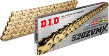 D.I.D 1987-2006 YFZ350 Banshee Yamaha SUPER STREET 520ZVMX-120 X-RING CHAIN GOLD picture