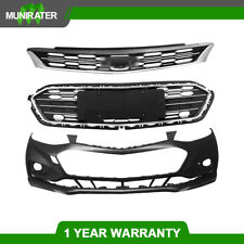 Fit For 2016-2018 Chevy Cruze Front Bumper Cover & Upper and Lower Grille Grill picture