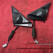96-00 Honda Civic EX Si 2Dr Coupe Mirror Cover Trim Tweeter Tweeters Pair OEM picture