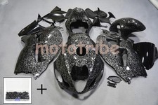 Black Forged Carbon Fiber Fairings+Tank+Bolts For Suzuki Hayabusa GSXR1300 99-07 picture